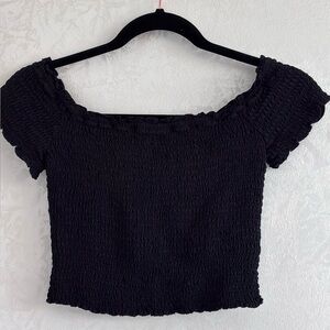 Abercrombie&Fitch black crop top S
